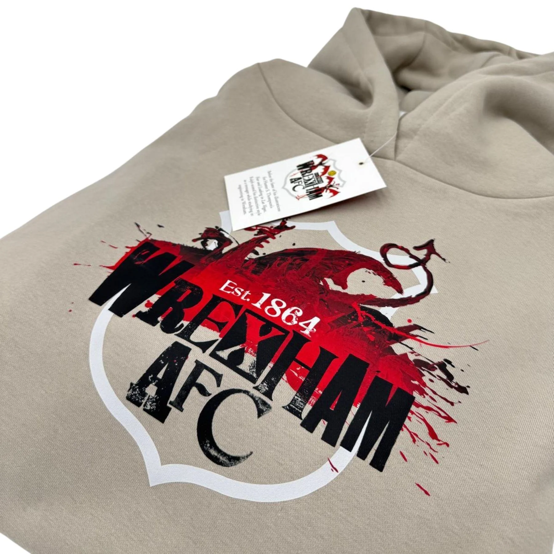 WAFC X Ralph Steadman Hoodie - Stone - Image 3